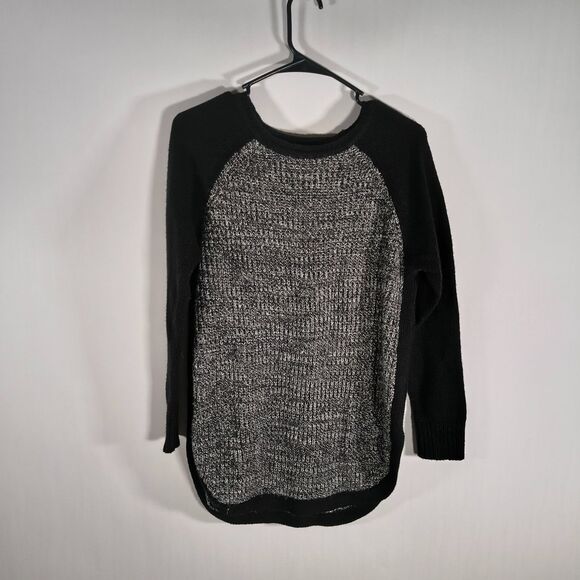 Super Soft Thick Black & Grey Crewneck Sweater - Picture 4 of 10